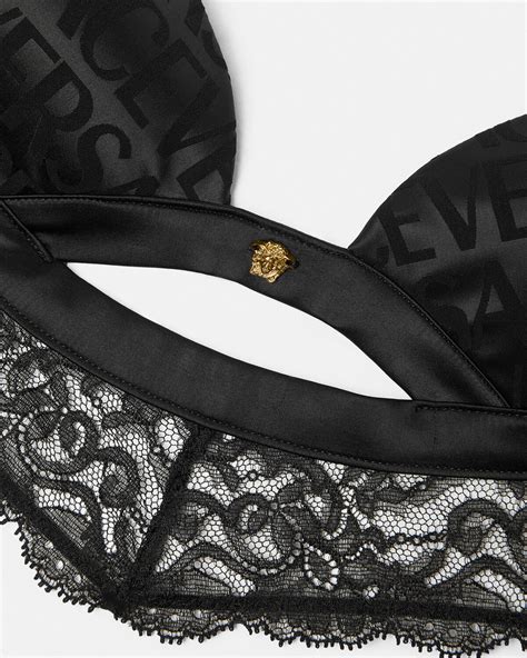 versace lace bralette|versace bralette top.